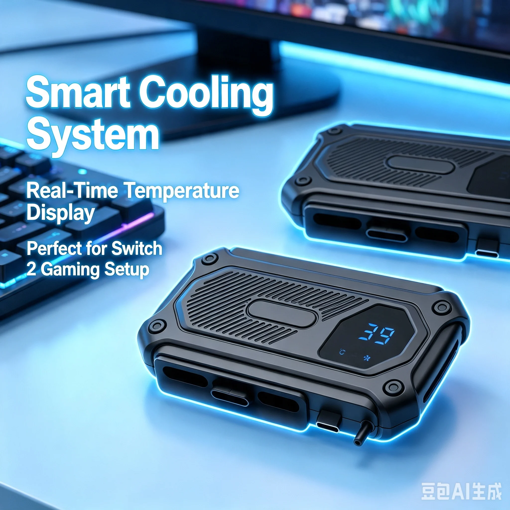 Console Cooling Fan - Ventilateur de refroidissement portable pour Switch