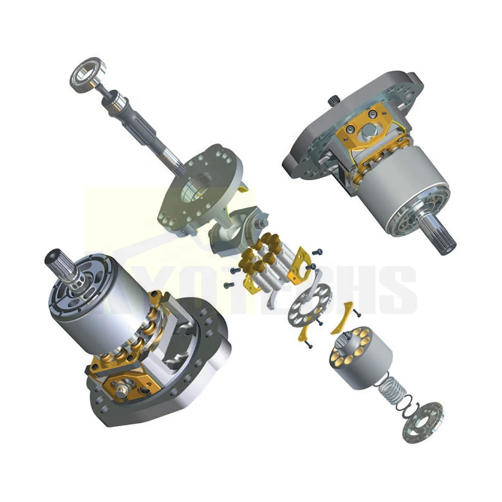 Hydraulic Main Pump Repair Kits HPV55 Cylinder Block Piston Retainer Plate Ball Guide for PC120-3 PC120-5 Excavatorin stock