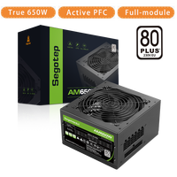 Segotep 650W 80plus Power Supply for Mining Server Source PC Gamer Source PSU PFC Silent Fan ATX 24pin 12V  Gaming Computer PSU