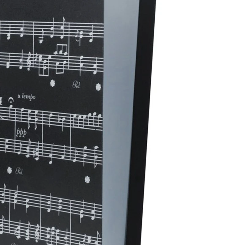 Black Music Sheet File Paper Storage Folder Documents Holder Blank Sheet Files Plastic A4 Size 40 Pockets (Music Sheet Black)