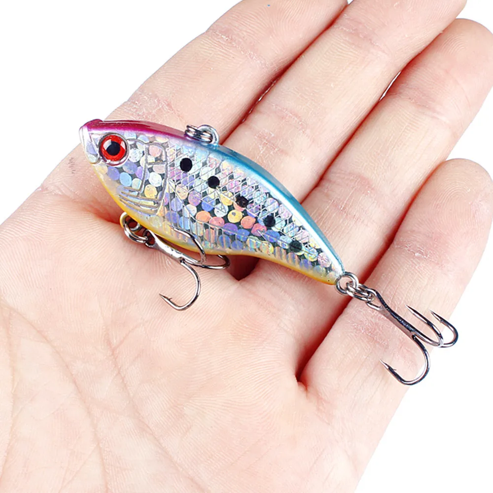 Lure Lure Ring Beads VIB Bait 5cm/14.5G Laser Tossing Plastic Hard Bait Bionic Lure Fishing Gear Wholesale image 5