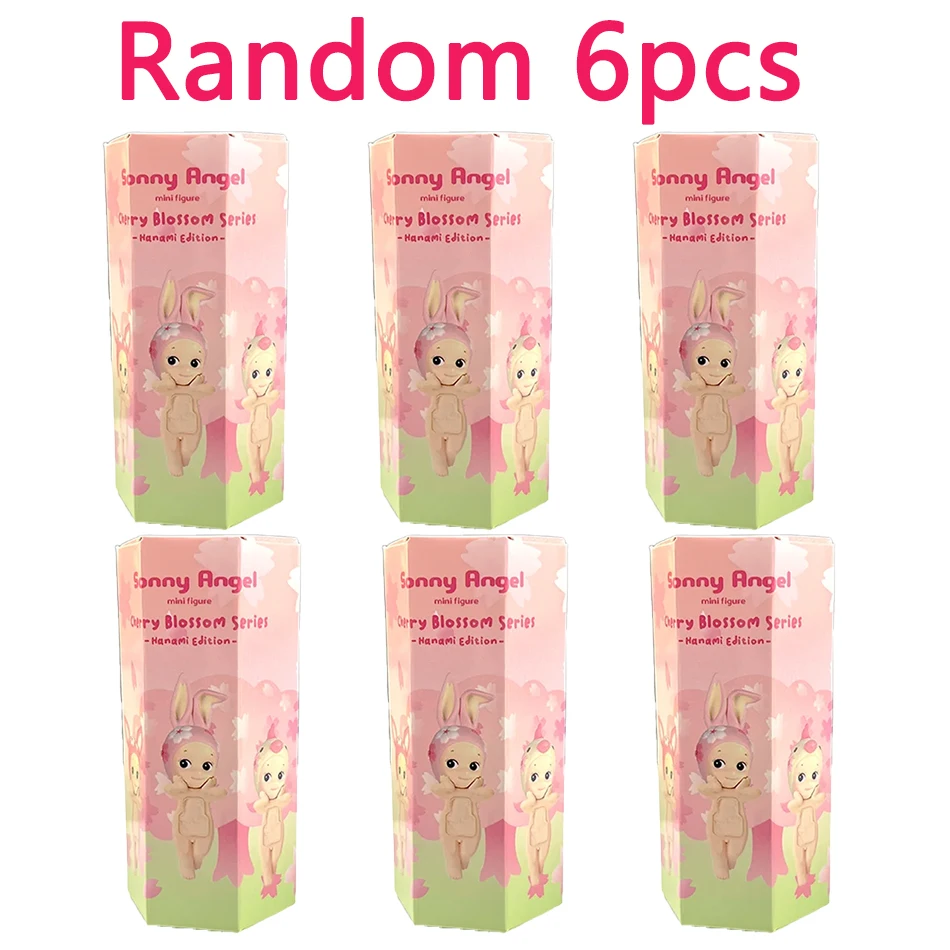 S Angel زهر الكرز الوردي منتصب سلسلة صندوق أعمى صندوق غامض دمى صغيرة الشكل سيارة الهاتف الديكور نموذج هدايا المهرجان #2