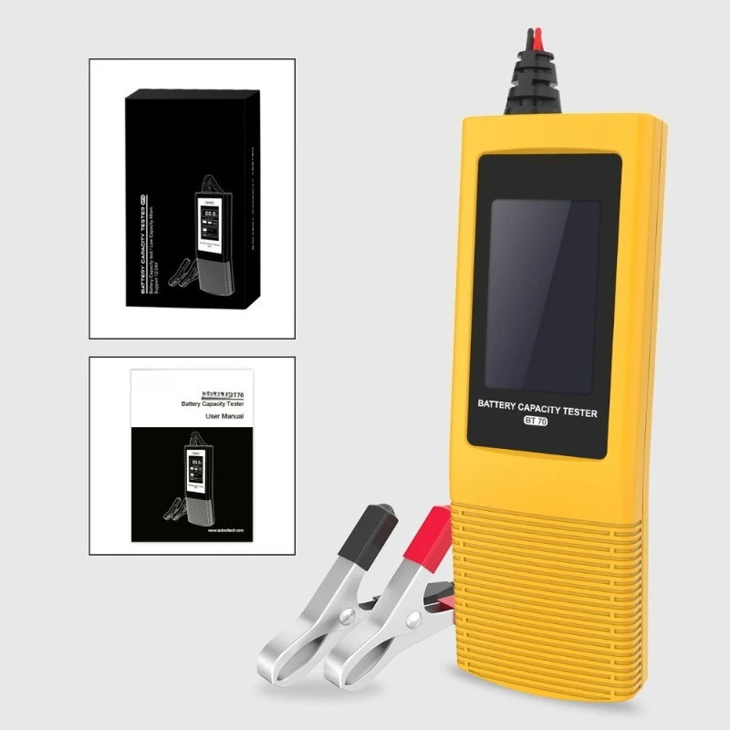 BT70 Automobile Battery Monitor 12V24V Lead Acid Battery Voltage Capacity Digital Display Tester
