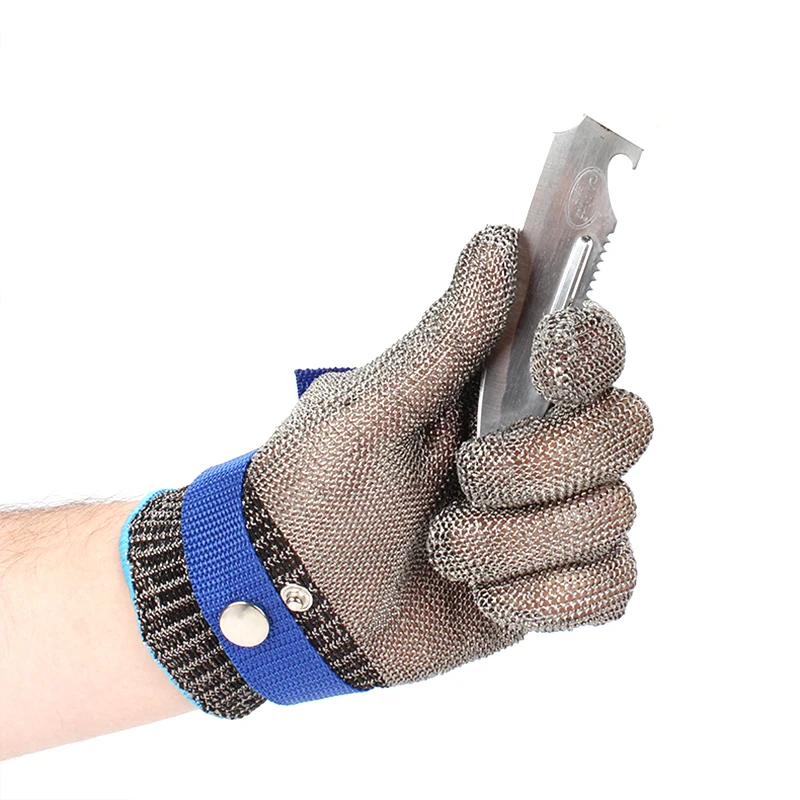 Stainless Steel Anti-cut Gloves Metal Kit Butcher Protection Meat Anti-cut Gloves Safety Supplies Anti-cut Anti-stab Gadgets