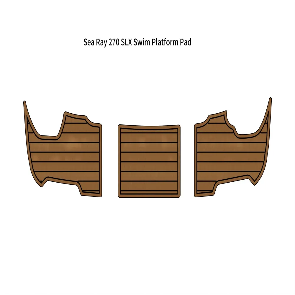 Sea Ray 270 SLX Swim Platform Pad Boat EVA Foam Faux Teak Deck Floor Mat SeaDek MarineMat Gatorstep Style Self Adhesive