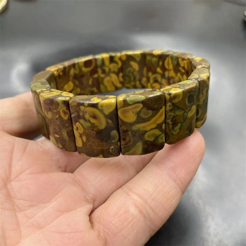 Wide version of Nuwa stone hand row, bracelet, women's agate bracelet, bracelet.