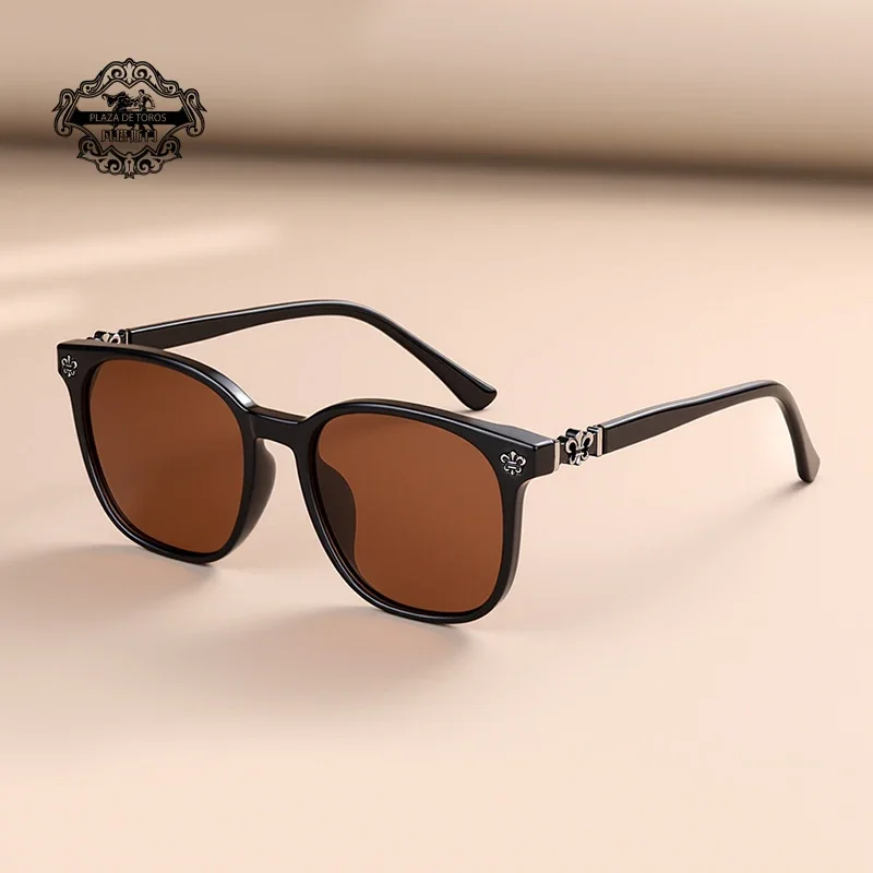 

Polarized Cross Sunglasses Driving Glasses Fishing Glasses Men Women Sun Glasses Retro Round Acetate Frame UV400 Lens Oculos