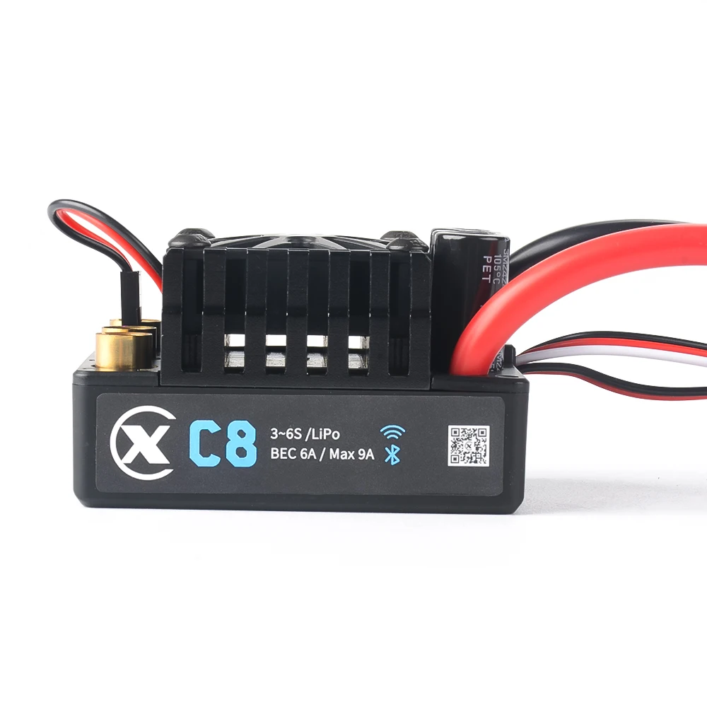 XC-ESC C8 160A Bürstenloser ESC 3-6S LiPo-Akku für 1/7 1/8 RC Modellauto LKW Buggy On-Road Racing Zubehör