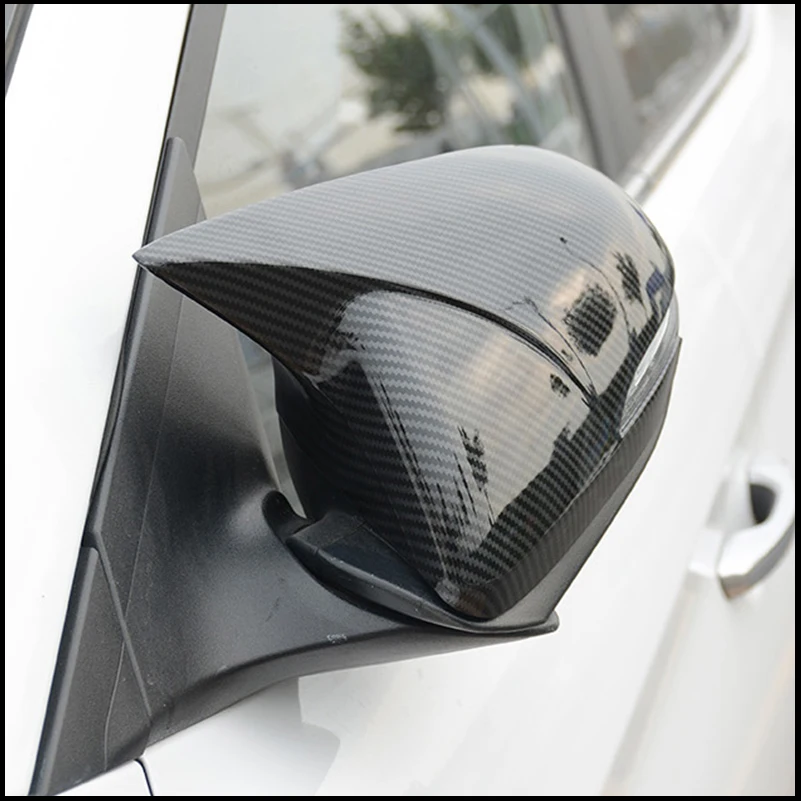 

Car Accessories For Hyundai Elantra 2016 2017 2018 Rearview Mirror Cover Cap Housing Sticker Trim With Horn Auto Parts Styling