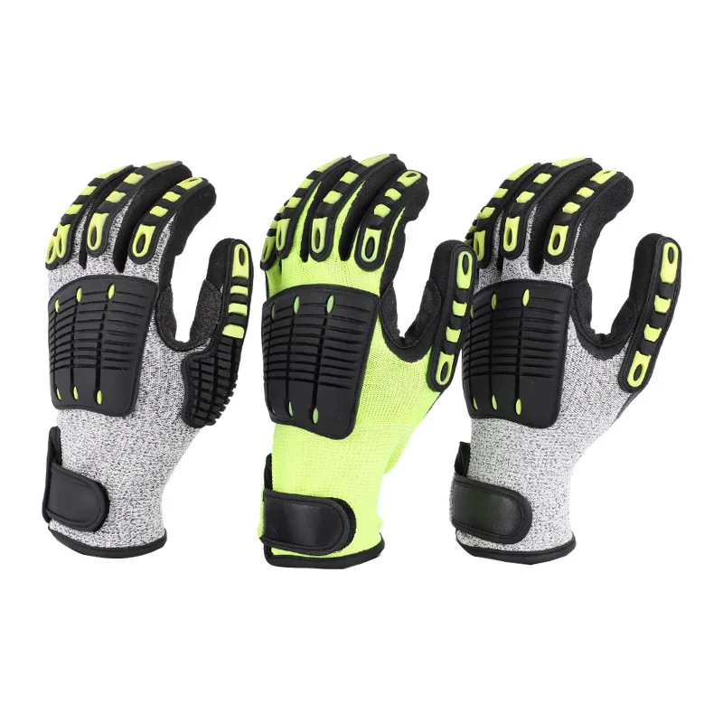 TPR -cut, -smash, anti-slip nitrile work gloves, breathable and lightweight