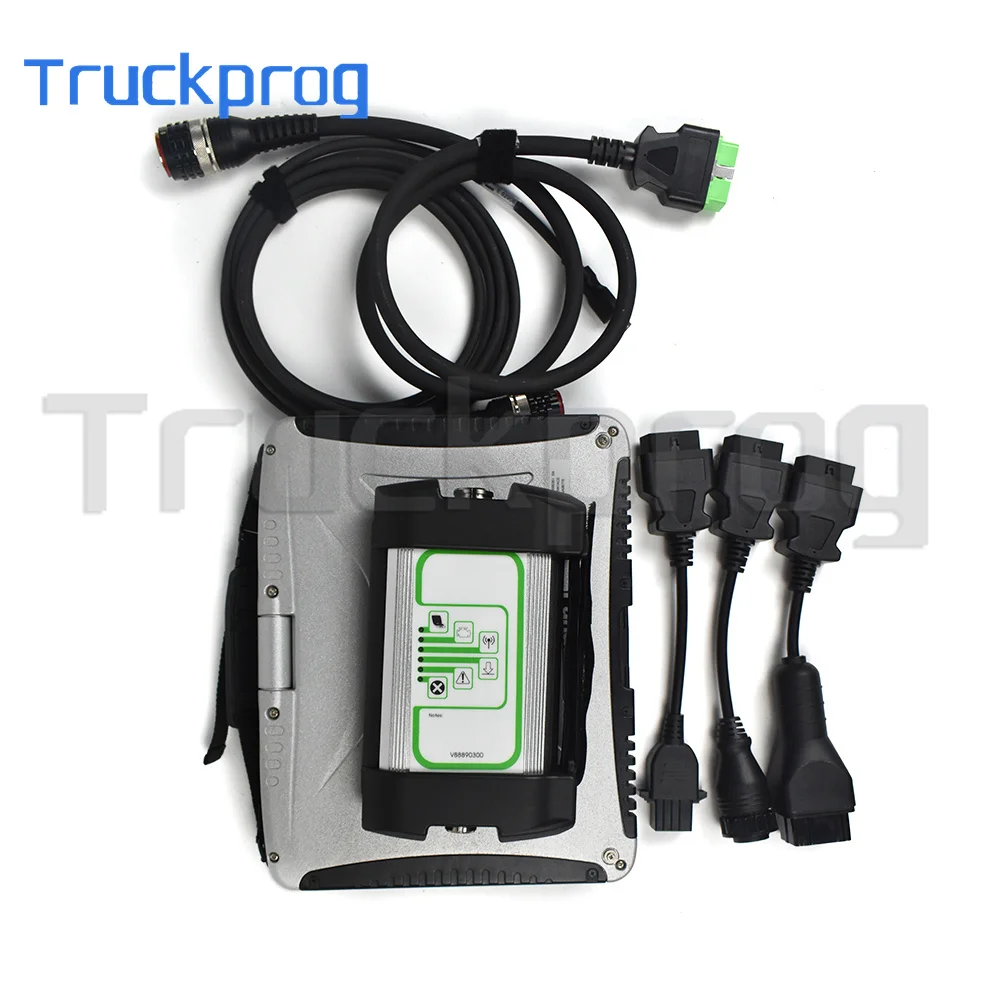 for Vocom 88890300 V2.8 PTT Dev2 for Renault/UD/MACK EURO5 EURO6 Truck Excavator Loader Diagnostic Tool +CF19 Laptop