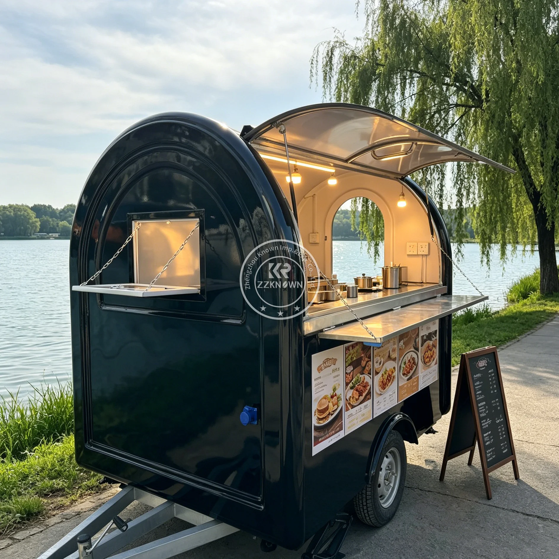 Professional Concession Food Trailer Mobile Juice Smoothie Coffee Truck Commercial Street Food Truck For Sale