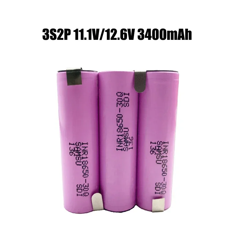 air transport 2S1P 2S2P 3S1P 3S2P 4S2P 4S1P 5S1P 5S2P 18650 3400mAh/6800mAh electric drill 7.4V 12.6V 18.5V DIY lithium battery