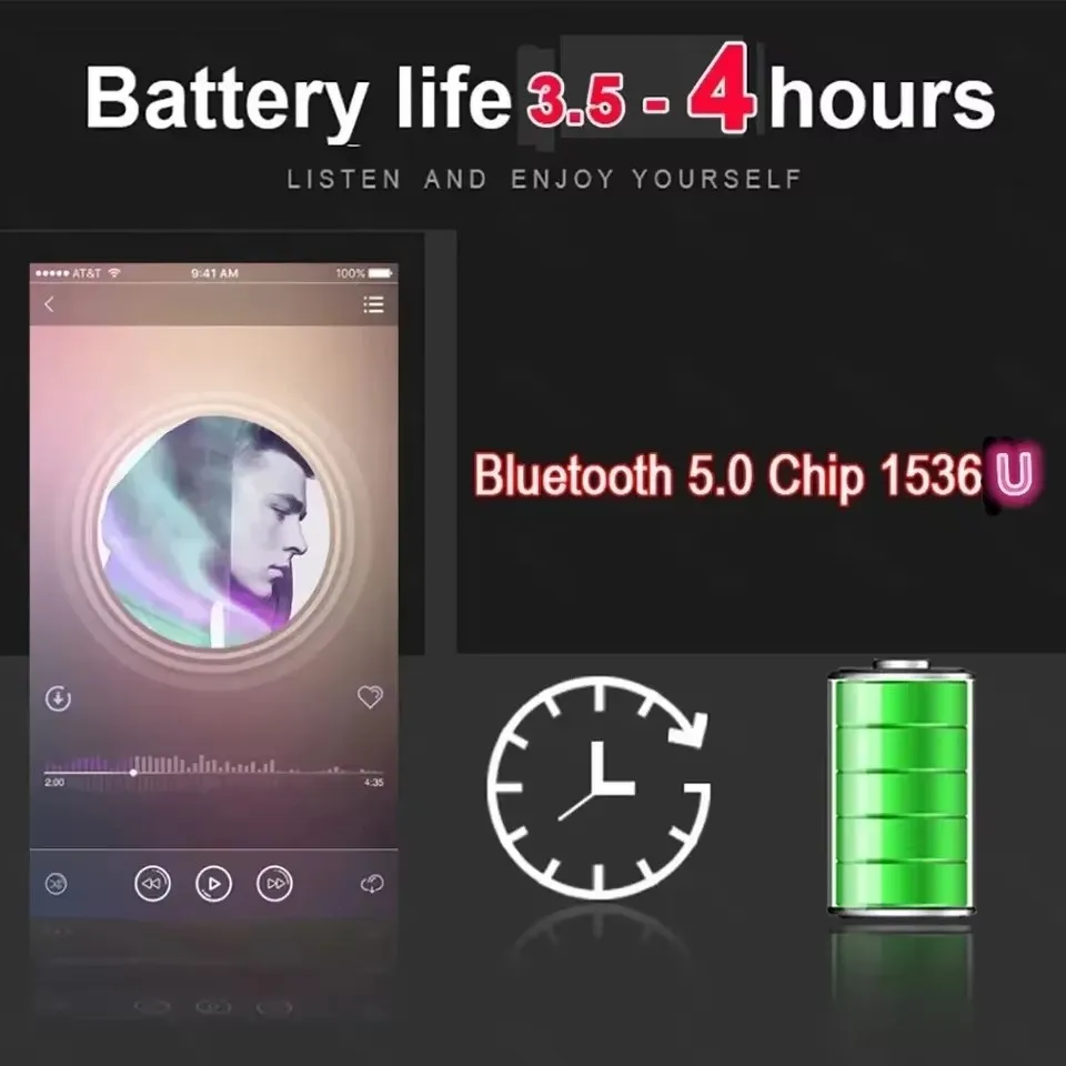 2025 جديد C-type Cable pro 2 and pro 4 سماعات بلوتوث لاسلكية نشط إلغاء الضوضاء الألعاب Handfree سماعة مع ANC #2