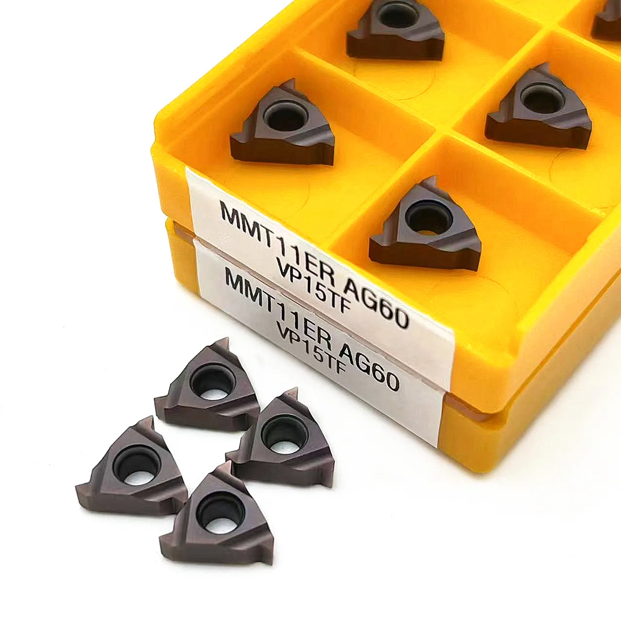 10 pz MMT11IR AG60 MMT11ER AG60 US735 UE6020 VP15TF lama in metallo duro filettatura utensile per tornitura utensile per tornio CNC inserto per tornitura MMT11IR ER