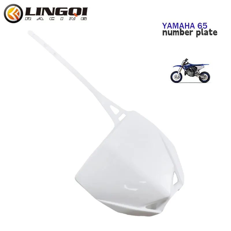 LYNNCHI Motorcycle YH65 Front Number Plate Plastic Name Panel For  YH 65 YZ 65 YZ65 Dirt Pit Bike Off Road Accessories