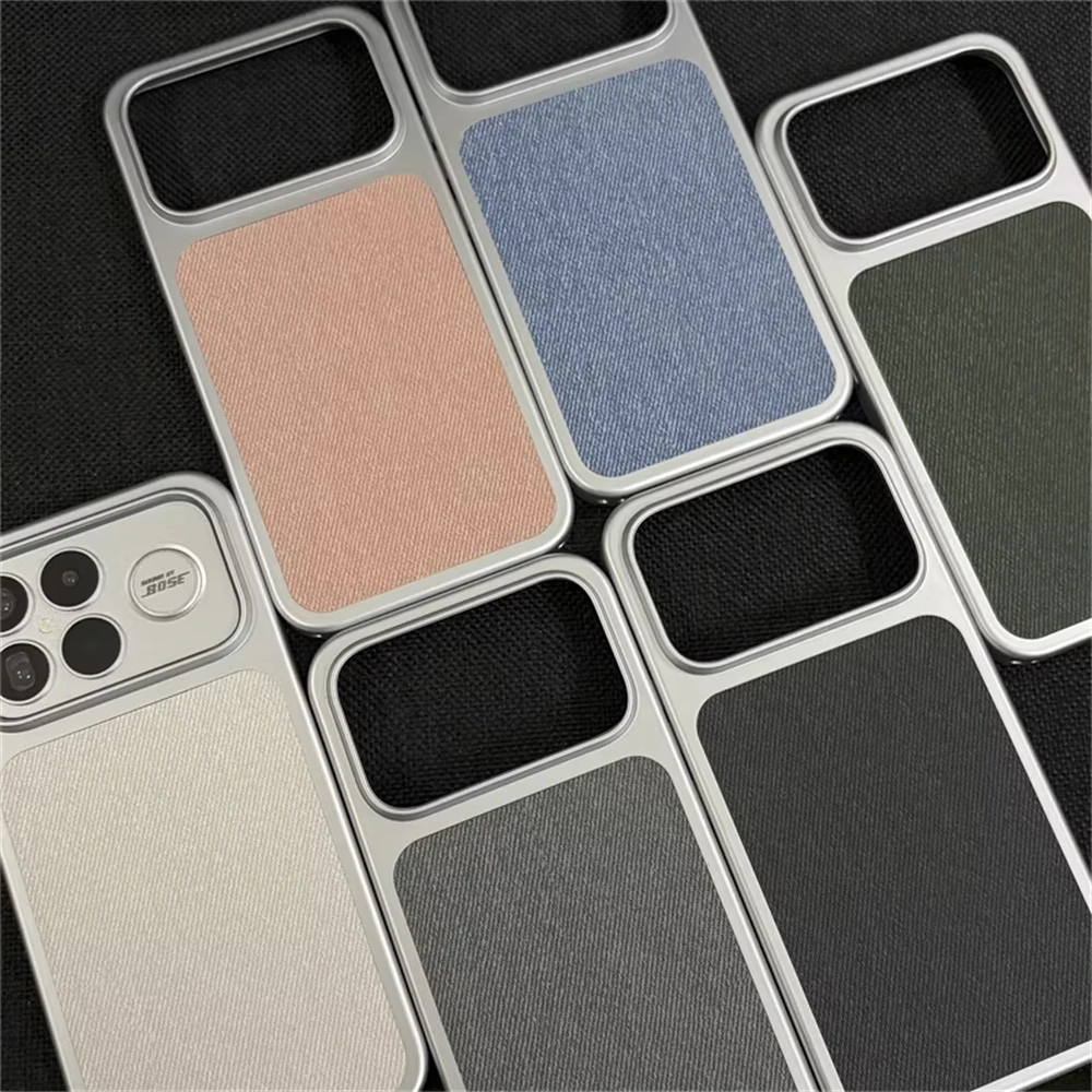 Modische Schutzhülle aus Leinenfaser mit magnetischer Hartschale für Xiaomi Mi 17 Pro Max POCO F9 F8 Ultra, kabelloses Laden, schlanke Hartschale – Detail 4