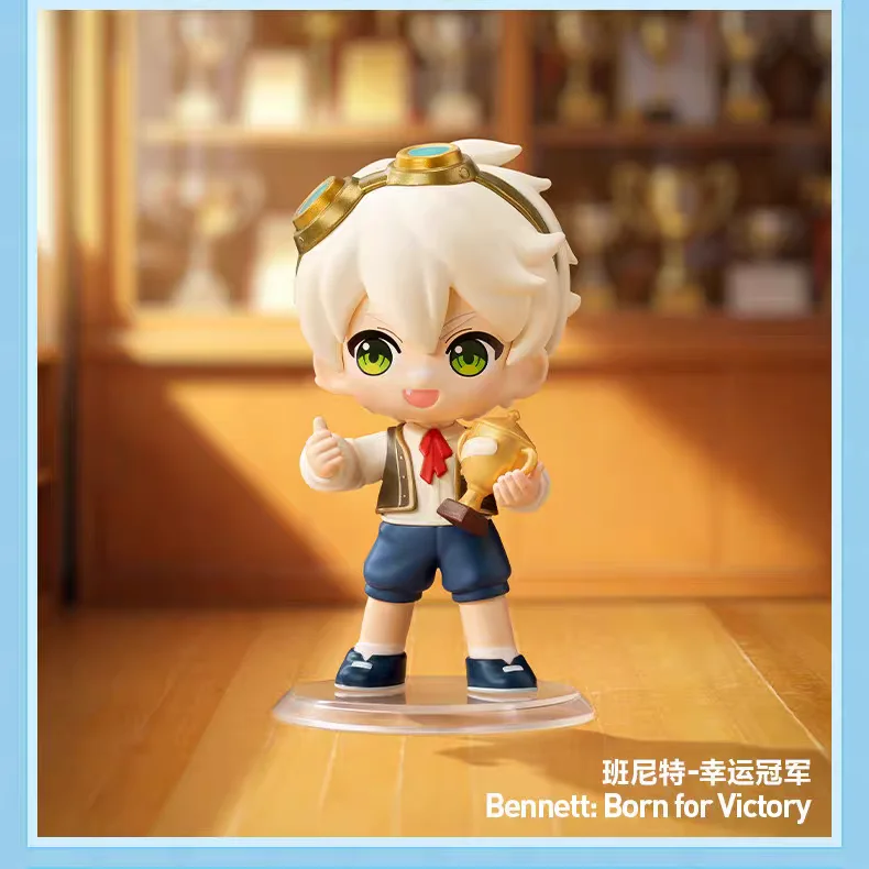 Neue Bestseller Original Popmart Genshin Impact Frohes Neues Jahr Q-Serie Handgefertigte Überraschungs-Blindbox Dekoration Sammlerstücke Geschenke