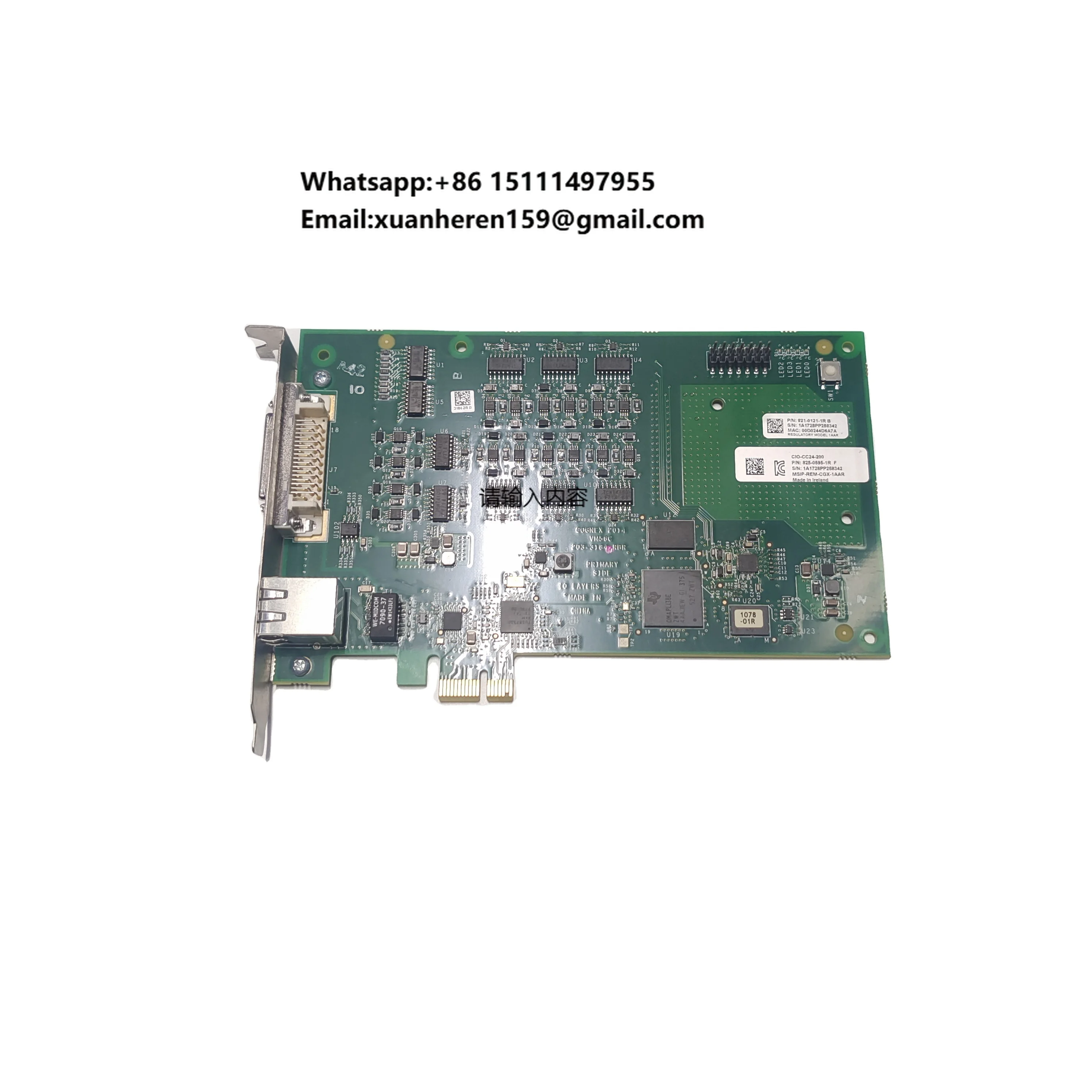 

COGNEX CIO-CC24-200 with Authorized Acquisition Card