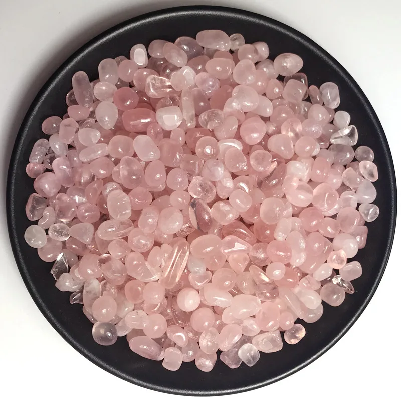 100g/pack Natural Rose Quartz Gravel Rock Crystal Fish Tank Flowerpot DIY Stone