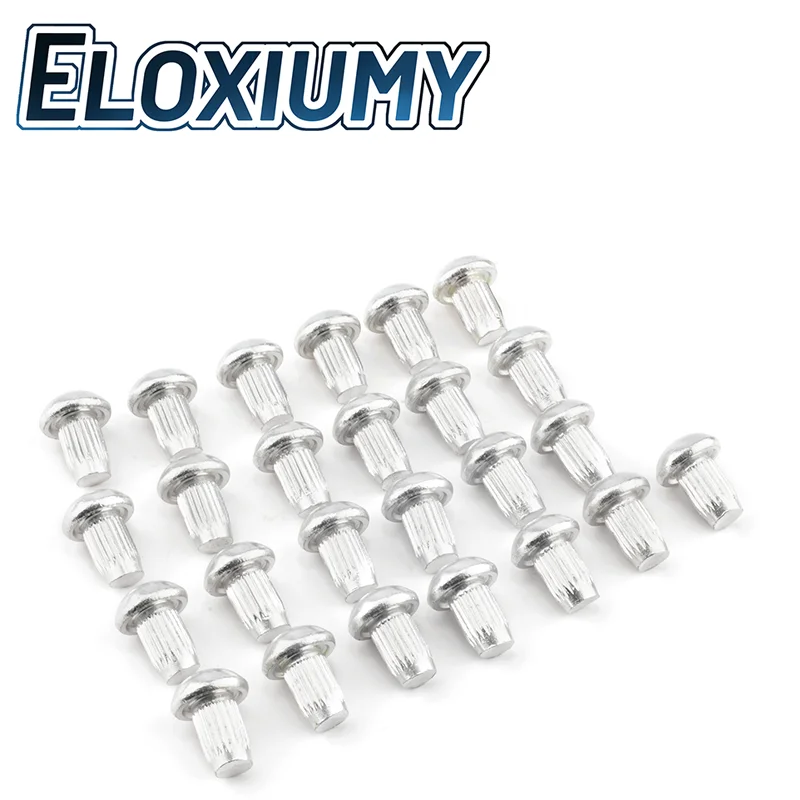 Eloxiumy 25pcs or 50pcs or 100pcs 8.5mm Aluminum Car Wheel Rivets Exterior Accessories For Rivets Nuts Rim Wheels Tires Parts
