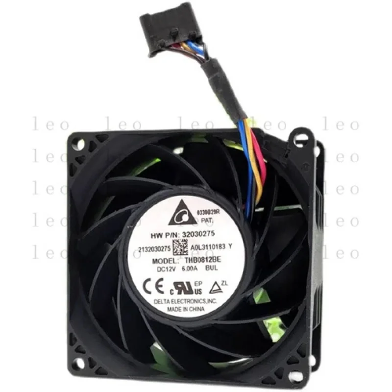 

FF 1pcs Large Air Volume Silent Cooling Fan THB0812BE 12V 6A 80*80*38mm