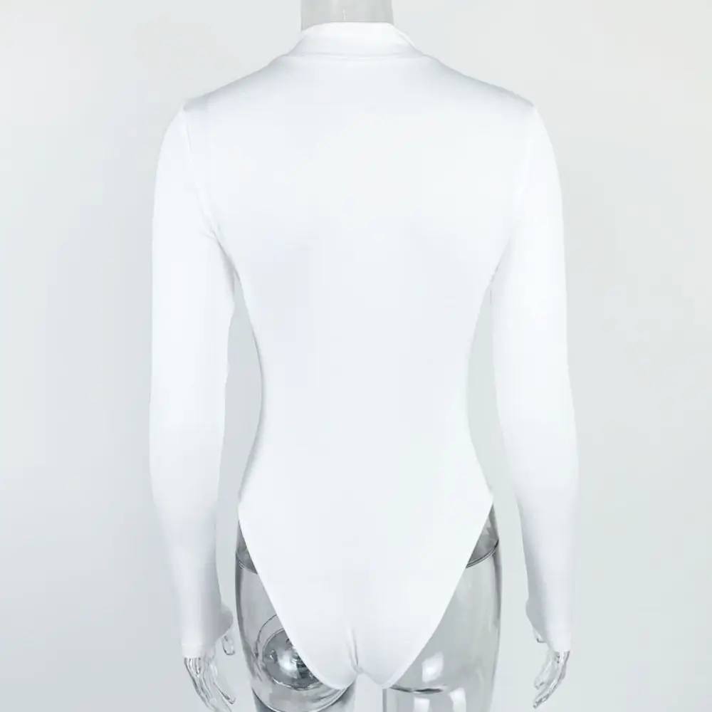 

Underwear Slim Fit Shapewear Zipper Stand Collar Seamless Bodysuits Bottoming Shirt Long Sleeve Yoga Jumpsuit Summer