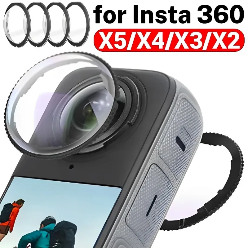 

HD Lens Film Protective Cover for Insta 360 X5 X4 X3 X2 Sports Camera Anti Scratch 9H Lens Protector Guard Caps for Insta360X5