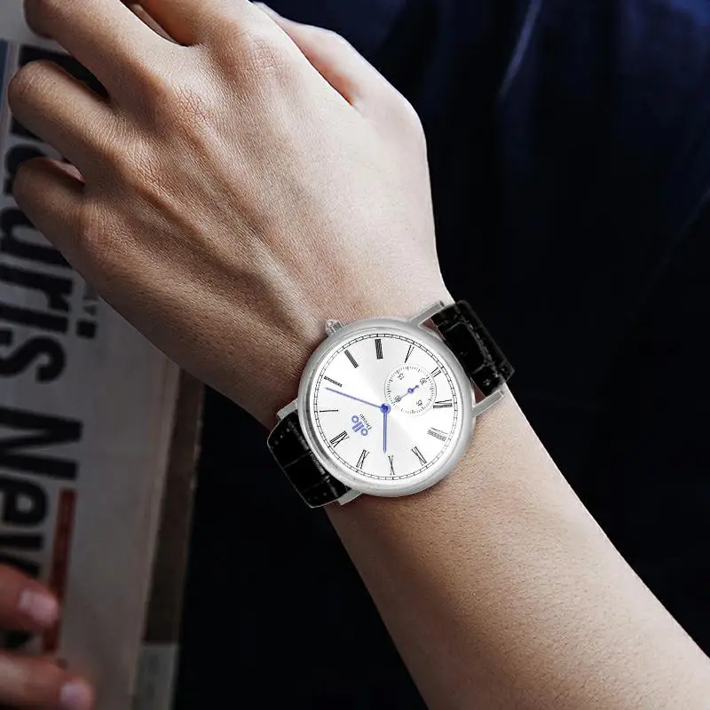 Deesio Design N11 Watch Luxury Fashion Casual Quartz Watches Men Waterproof Pu Strap Steel Case Wristwatch Clock Men's Gifts Y2k