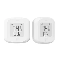 Tuya WiFi ZigBee Temperature Humidity Sensor Smart Home Automation Indoor Thermometer LCD Display Alexa Google Assistant Voice