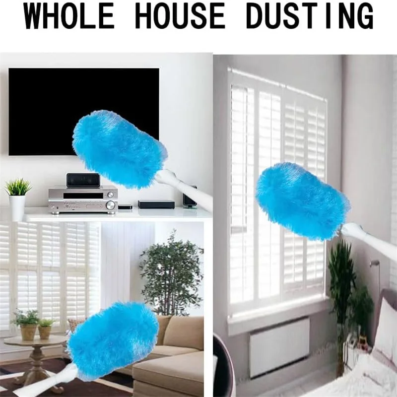 Cross-Border Deliveryspin dusterElectric Duster Cleaning Brush Dust Remove Brush180Bending Feather Duster