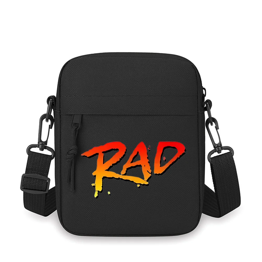 

Rad Orange Red Gradient Typography Men Crossbody Bag Single Shoulder Women Cartoon Anime Film Printing Design Unisex