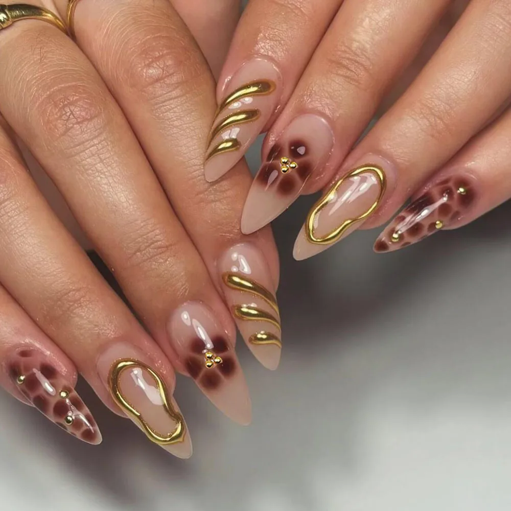 24Pcs Y2K Leopard F… - image