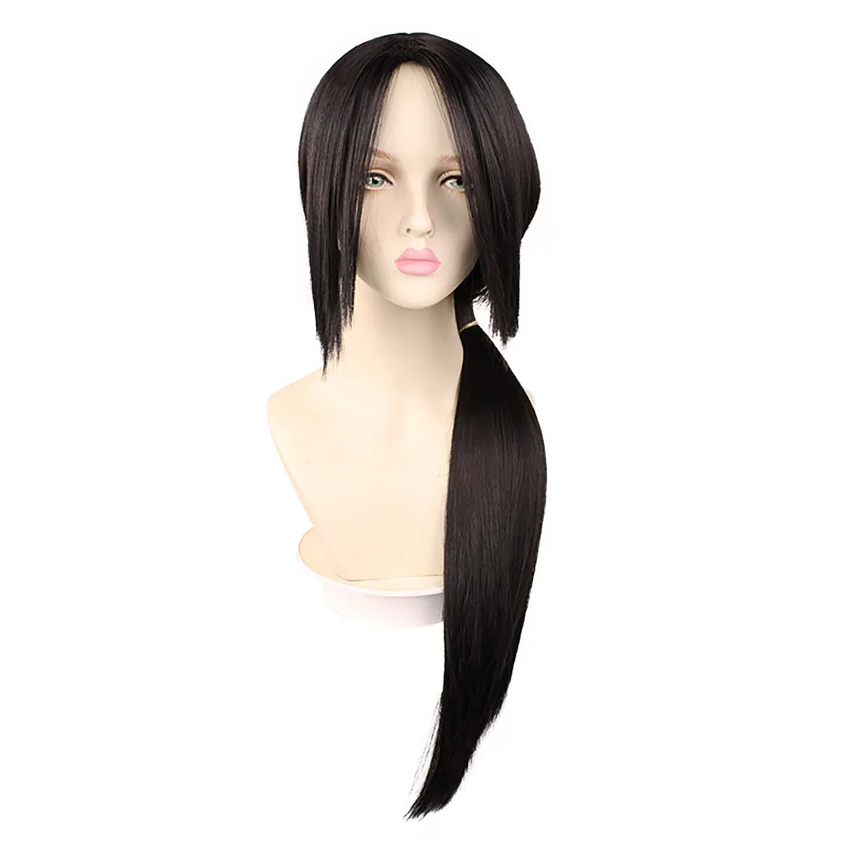 

Halloween Costume Party Uchiha Itachi Long Black Straight Synthetic Hair Wig
