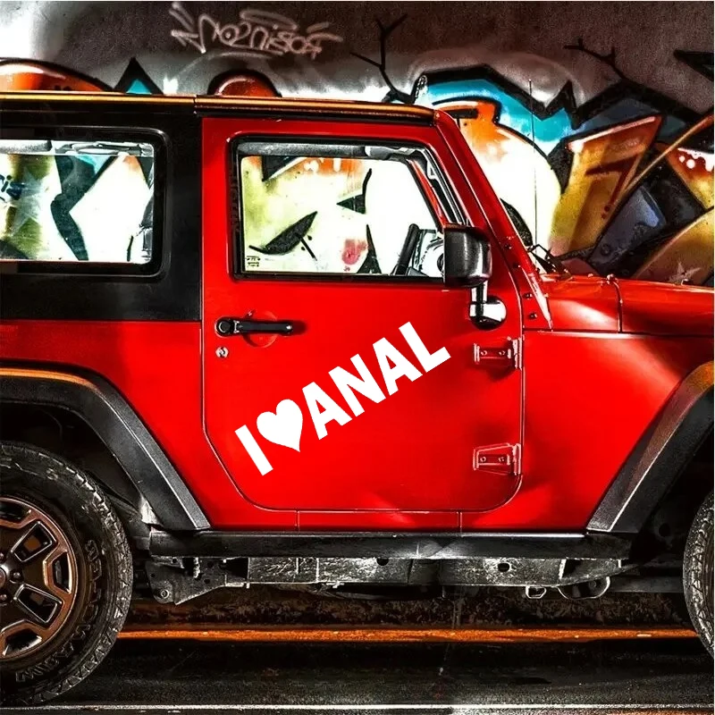 I Love Anal /I Love Penis/I Love Milfs Vinyl Decal Fun Gay Car Sticker Pride Prank Joke Penis Butt Sex Sticker view 2