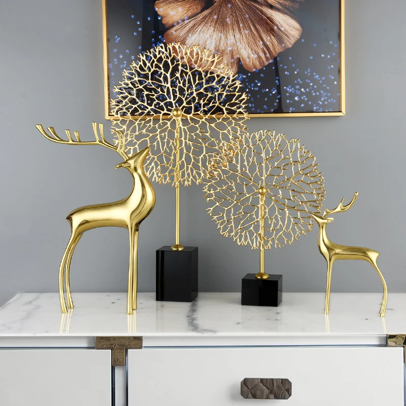 

luxury coral tree craft ornaments office desk gold home decor interior decoration for houses