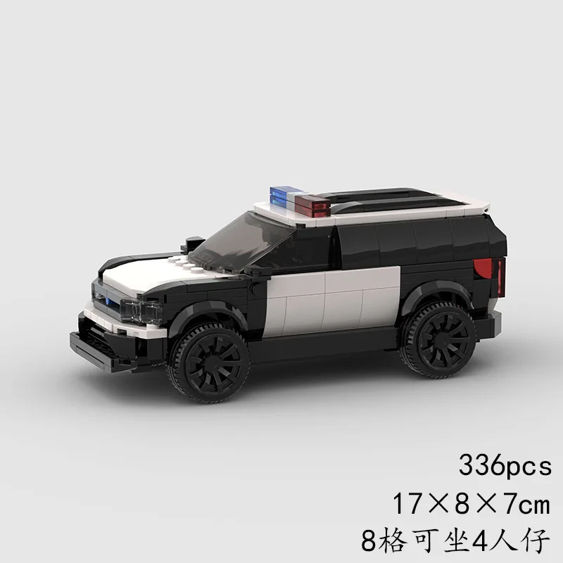 Moc Car Serie Small Building Block Racing Car Suv City Explorer Police Car Children Building Block Toy Car Model Decoration Gift