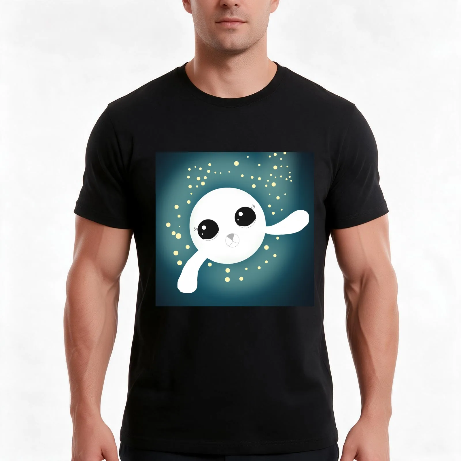 Saoirse the Selkie T-Shirt, Summer Casual Cotton Tee, Oversized Streetwear Tops, Vintage Graphic Print, Loose Fit Short Sleeve