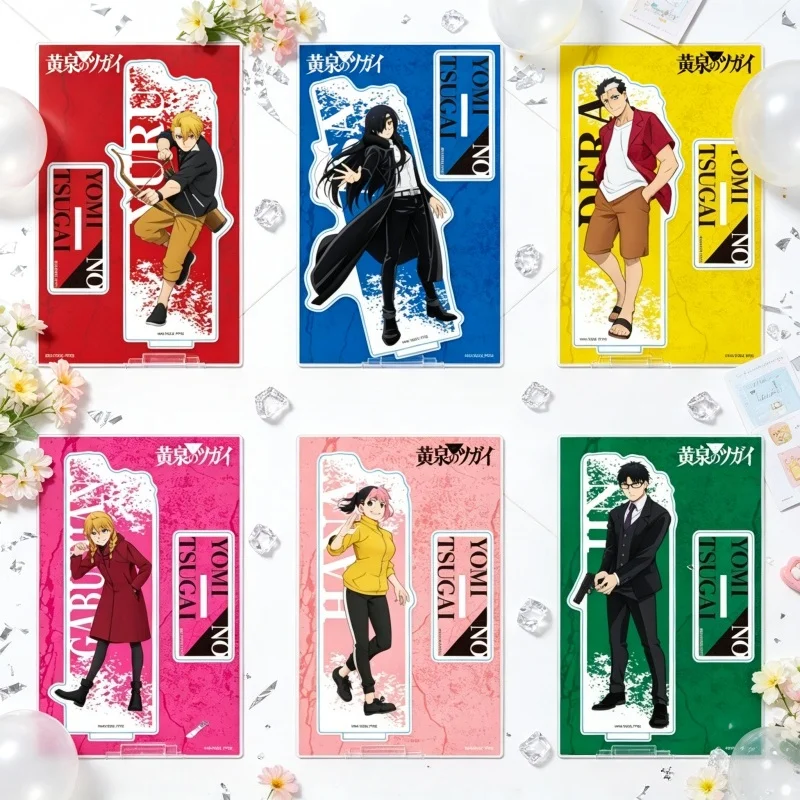 Anime Daemons of the Shadow Realm ugai Acrylic Standing Sign Board Keychain Yuru/Asa Cosplay Desktop Ornament Accessories 15cm