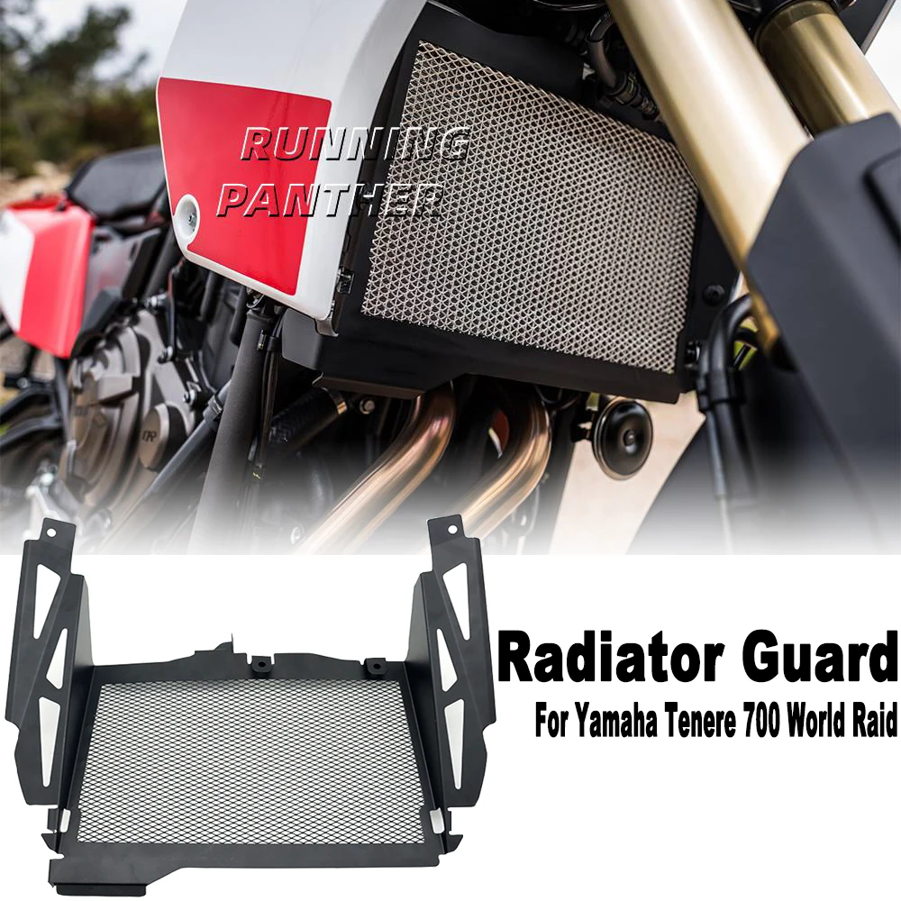 

Motorcycle Accessories Black Radiator Guard Cover For Yamaha TENERE700 TENERE 700 WORLD RAID Tenere700 Tenere 700 World Raid T7