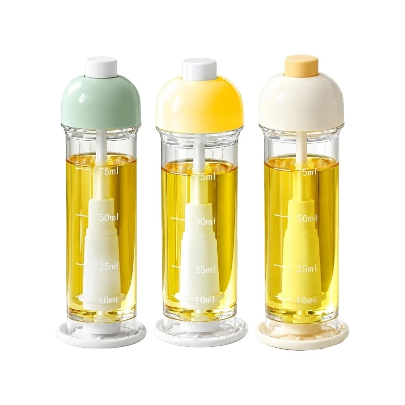 Downward Oil Sprayer with Clear Polypropylene Bottle and Top-Press Control for Salads, Baking Trays, and Cooking Tasks B03E