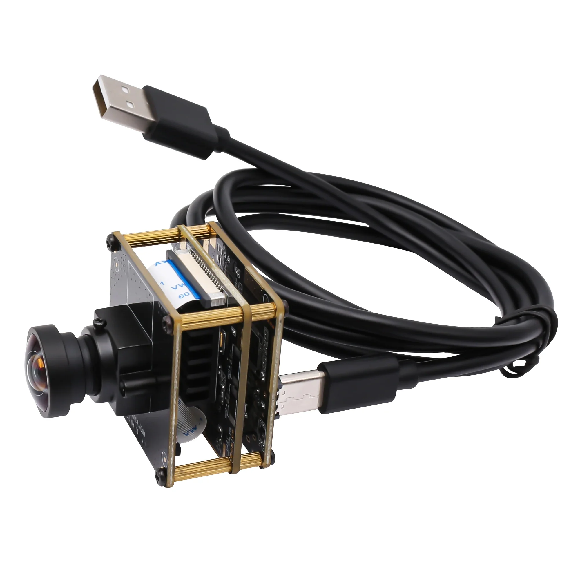 Best ELP H.264 USB Camera Module 4K IMX415 Webcam 2X Digital Zoom Mini Cameras With 100Degree No Distortion For PC Raspberry Pi