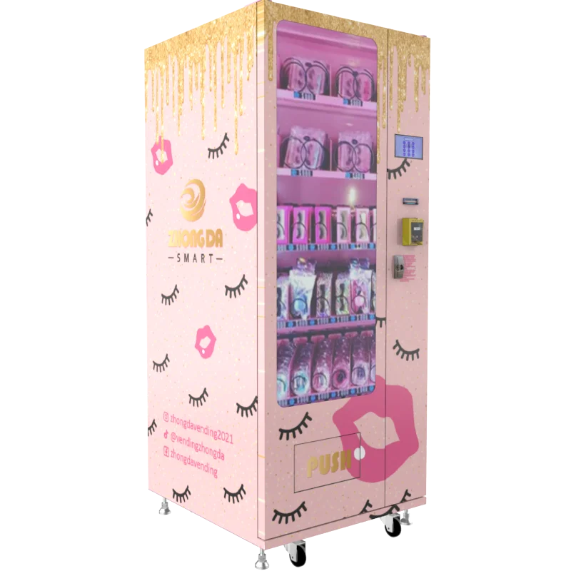 

6-Layer Vending Machine for beauty Cosmetics Eyelashes with Coin Credit Card Token QR Code Payment System