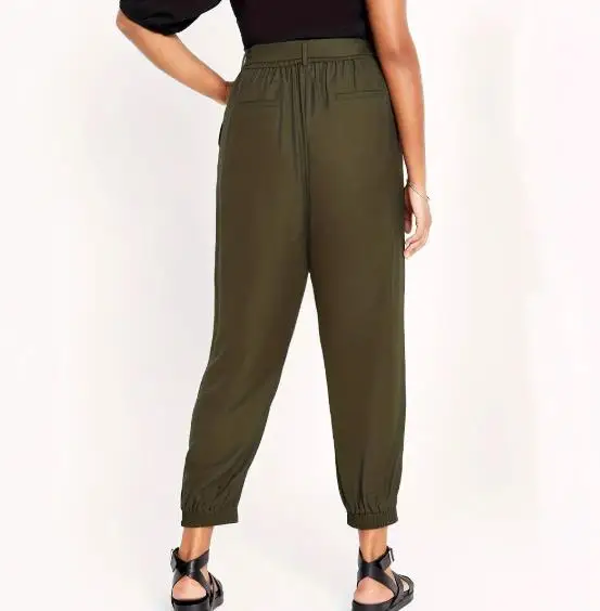 

High Waisted Solid Color Women's Casual Pants Fashionable Slimming Popular Clothing for Women