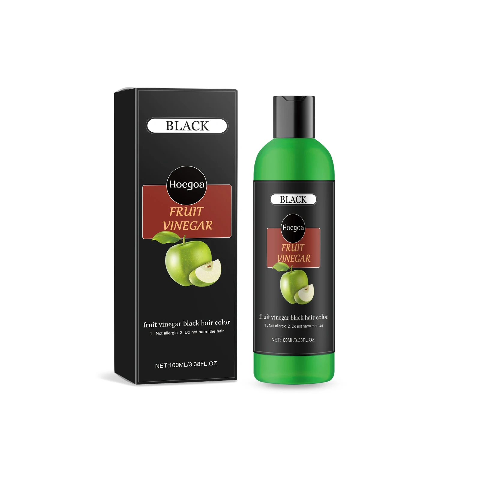

Hoegoa Fruit Vinegar Shampoo Hair Cleaning Repair Nourishing Supple Black Hair Care Shampoo Hair Care Hair 2pcs
