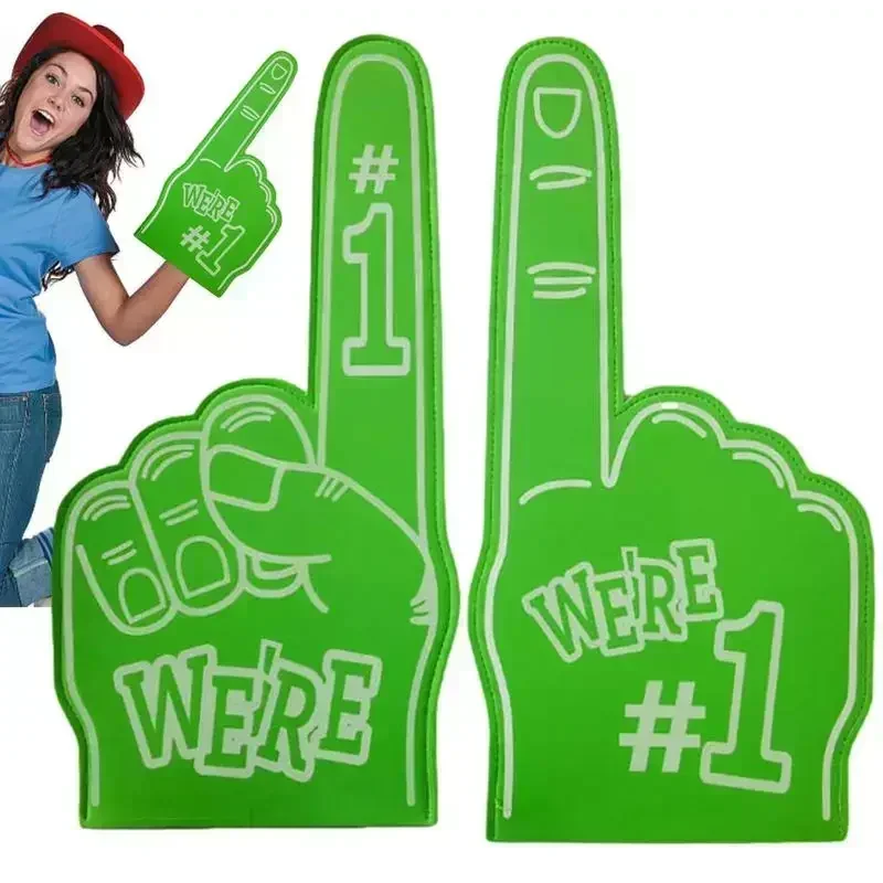 العالمي أصابع رغوية كبيرة التشجيع الدعائم اليد الرياضية الحدث الهتاف النخيل الدعائم الطرف رقم 1 إصبع مروحة رغوة #3
