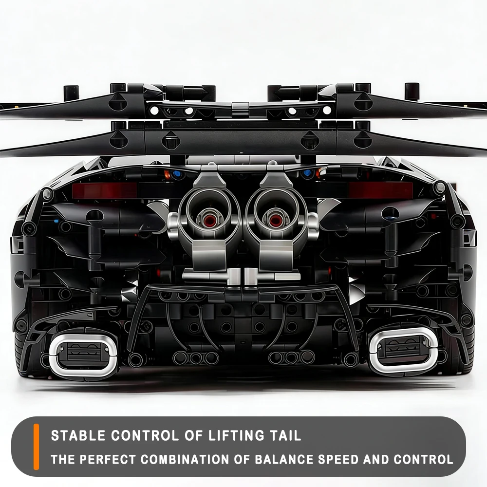 1:8 스케일 FAl 스포츠카 모델 블록 MOC 3729PCS 하이테크 대형 자동차 브릭 조립 세트 장난감 크리스마스 선물 어린이용