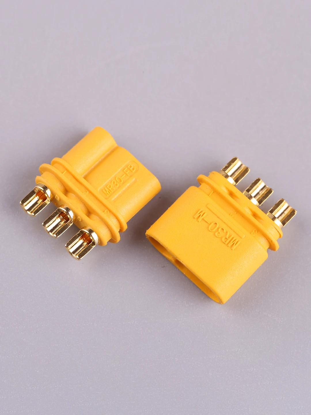 Amass MR30 Upgrated of XT30 Connector MR30 Connector Plug Female and Male Connector Plugs Gold Plated For RC Parts 2mm