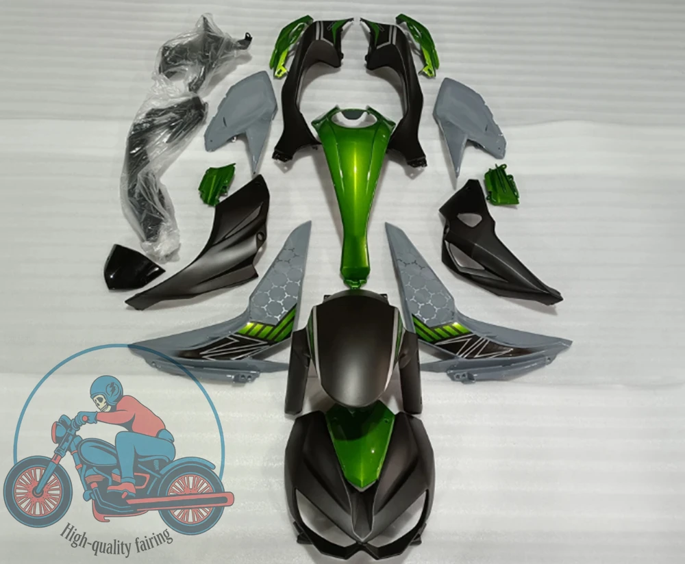 New ABS Full Fairings Kit Fit for KAWASAKI Z1000 2014 2015 2016 2017 2018 2019 2020 2021 2022 2023 2024 2025 Bodywork Set Green
