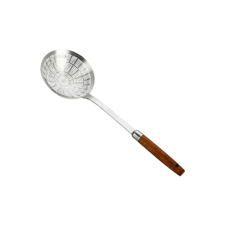 Convenient Slotted Spoon Comfortable Grip Handle Skimmer for Straining and Frying Skimmer Ladles Kitchen Utensils